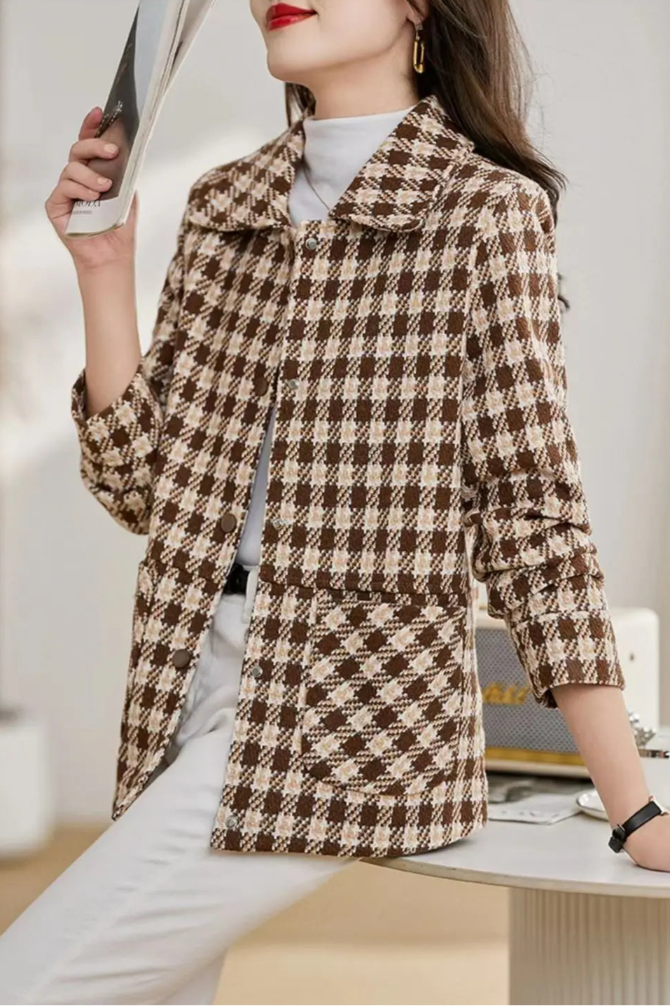 Jelora Plaid Jacket